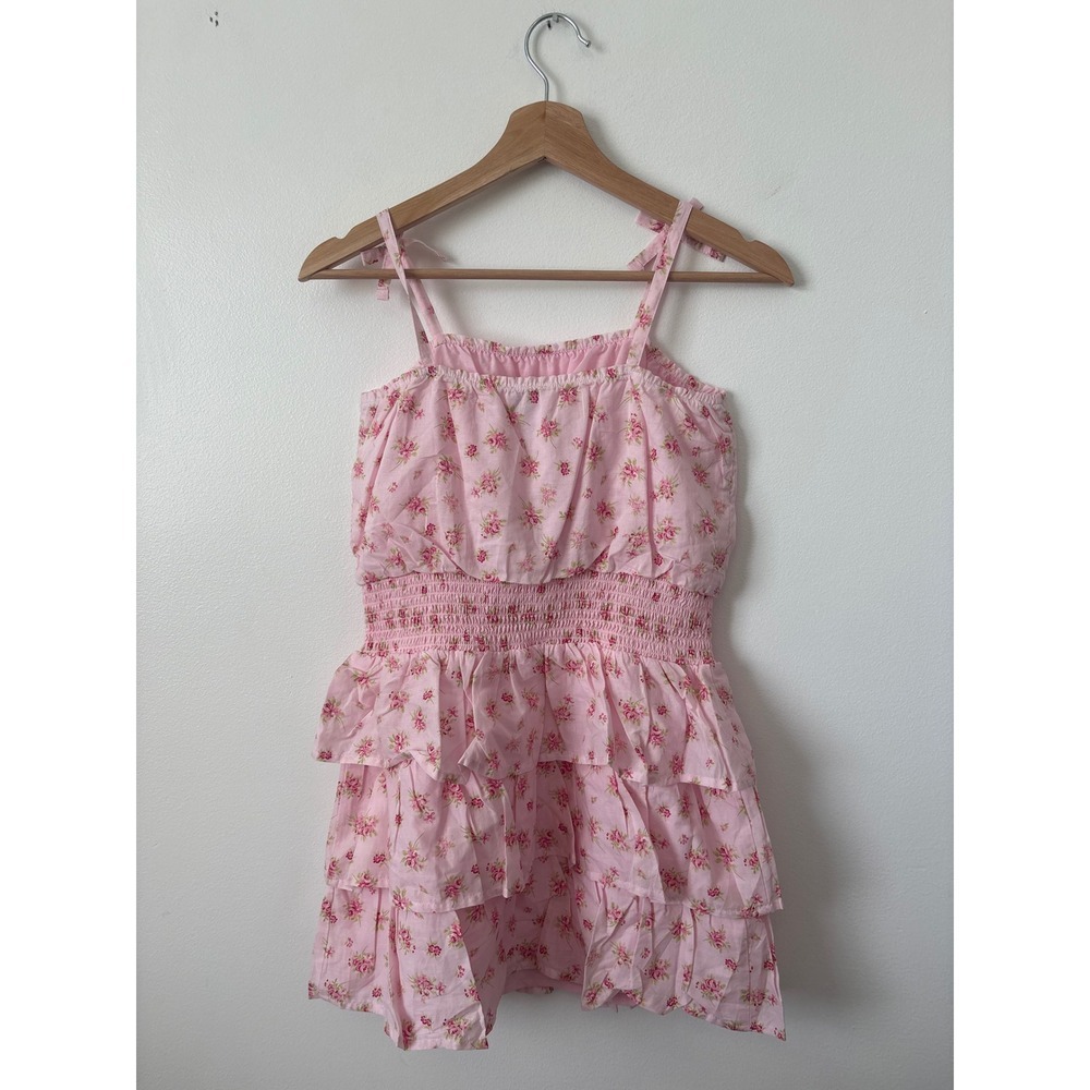 The Children's Place Girls Floral Smocked Tiered Dress – Pink – Size XL – NWT - Picture 3 of 4